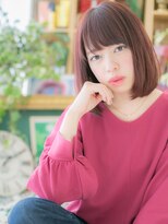 カバーヘア ブリス 上尾西口店(COVER HAIR bliss) ■ピンクカラー♪小顔前下がりボブ104-15★上尾10代20代30代