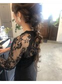 編み巻きヘアセット
