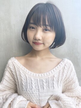 アイティー バイ アルバム 中野店(IT by ALBUM) ナチュラルボブ_ラベンダーカラーくびれミディ_38304