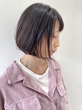 フォーク FOLK 【FOLK】暗くても透けるカラー☆と首が細く長く見えるミニボブ♪