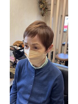 ランチ(ranch) ラテベージュ×ベリーショート