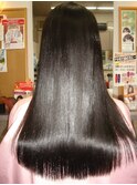 黒髪ロング縮毛矯正