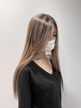 フォレスト 流山おおたかの森(Forest.) 太めハイライト×バレイヤージュ