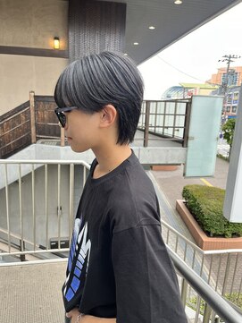 アイズ 海老名(AIZU) シースルーウルフ メンズカット ウルフカット 眉毛 理容室