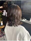 【札幌円山】イルミナカラー/アンバーブラウン/切りっぱなしボブ