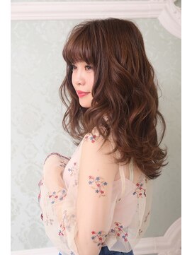 ヘアーズ ベリー 蒲生店(hairs BERRY) 小顔ダブルバング＿ブランジュ＿グラデーションカラー