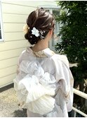 アレンジヘア/浴衣/ヘアセット/着物/イメチェン/編み下ろし