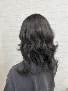 イイカンジヘア(iikanji hair) 【iikanji hair】ミディアム×ダークグレージュ