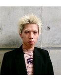 スパイキーショート　メンズショート　アップバング