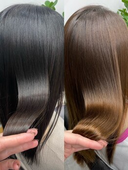 テン(ten.)の写真/ダメージレスで髪をしっかり補修しながら、自然な仕上がりに♪憧れのサラ艶ストレートで、扱いやすい髪へ☆