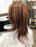 カット・メッシュブリーチダブルカラー￥11000