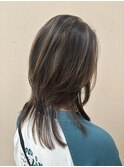 白髪ぼかしハイライト