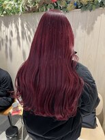 フリーラ 表参道(freera) ケアブリーチカラーワインレッドカラーボルドーからわ