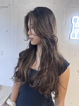 ヘアーワークス ヘルム 渋谷店(HAIR WORKS HELM) 【HELM渋谷】外国人風バレイヤージュカラー