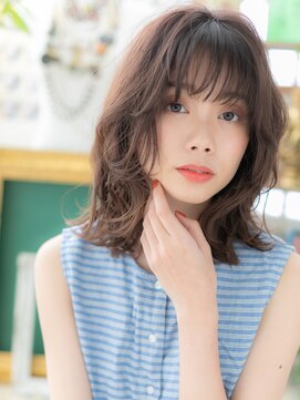 カバーヘア ブリス 川口(COVER HAIR bliss) ★抜け感外ハネくびれヘアミディアムウルフカット20代30代★1