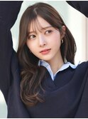 【F】ニュアンスかわいい大人ヘア小顔前髪顔まわりカット