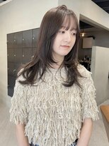 ヘアー アイス ルーチェ(HAIR ICI LUCE)&nbsp;ブリーチなしダブルカラーレイヤーカットグレージュ/林