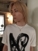 ノラジャーニー(NORA Journey)&nbsp;メンズボブウルフメンズミディアムレイヤーカットメンズウルフ