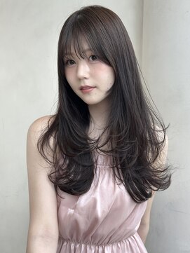 ザックラフィネ(ZACC raffine) レイヤーカット/チャコールグレー/ココアブラウン/前髪カット