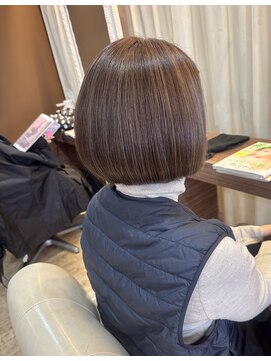 ヘアデザインスペース イチエ(hair design space i chi e) ハイライト後の赤みを抑えたメンテナンスカラー