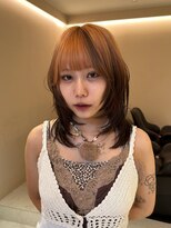 ルル 表参道(lulu.) レイヤー/ウルフカット/ハイトーン/暖色カラー/デザインカラー