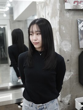 ディジョン 自由ヶ丘(Dijon) 韓国顔まわりレイヤーカットグレージュオリーブベージュブラウン