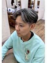イタクラ 赤道店 (ITAKURA)&nbsp;メンズハイライト/メッシュ/センターパート/アップバング