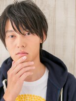 モッズヘア メン 上尾東口店(mod's hair men)&nbsp;くせ毛風ダークアッシュ就活リクルート束感メンズカットa上尾