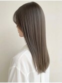 髪質改善トリートメント×縮毛矯正◎透明感オリーブグレージュ