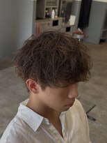 ノイセルヘアー(Noisyle Men's hair) リバースセンターパート/ニュアンスパーマ/ダウンバング/MEN'S◎