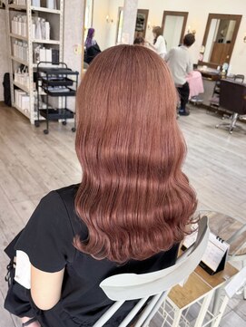 ミニム ヘアー(minim hair) 【minim×まは】ピンクベージュ
