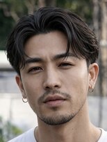 メッツ 原宿(METS)&nbsp;MEN'S/毛流れセンターパート×テーパーフェード