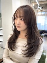 hyon myon/RISEbyREVO 綾瀬店【ヒョンミョン】&nbsp;ハッシュカット/デザインカラー/グレージュ[綾瀬駅/韓国ヘア]