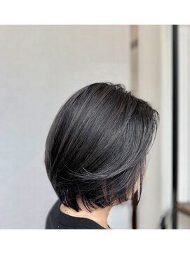 ルーファス 恵比寿 渋谷(Ruufus) 大人上品なカーテンバングショートボブ　　2608