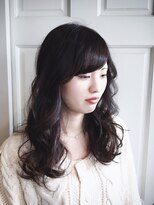 エイト ヘアサロン 渋谷本店(EIGHT)&nbsp;お客様スタイル_ 艶艶ダークグレージュ×ロングローレイヤー