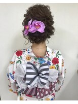 ヘアーセットサロン ピンキー(Hairset Salon Pinky) Pinky☆浴衣アレンジ 花火大会やお祭りに♪
