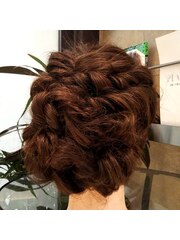 ゆるふわカールのヘアセット　パーティーヘアセット