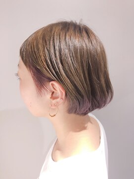 エラマ ヘアメゾン(elama hair maison) 【elama】裾カラー×インナーカラー×ショートボブ