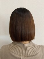 ギャロップヘアー 切りっぱなしボブ×縮毛矯正