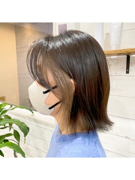 アッドヘアー(Add hair) 外ハネボブ/インナーカラー/20代/30代/40代/サイドバング