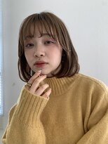 エクリフルール(equri fleur)&nbsp;【目黒】20代 / 30代 柔らかベージュカラーレイヤーボブ