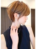 ショートボブ髪型30代40代50代前髪あり前髪なし面長丸顔【倉田】