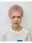 メンズショート×ファンシーピンク