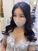 デジタルパーマ　韓国風・コテ巻き風