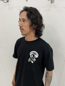 ウェルネス(Wellness) マッシュパーマウルフ波巻きハイライト5