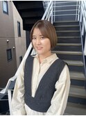 水素カラーでオリーブベージュ