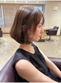 【UHair】ふんわり小顔ボブ/20代30代40代×透明感カラー