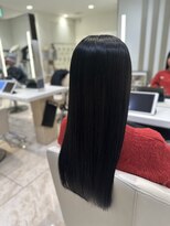 ケンジ 平塚 アネッタ(KENJE annetta) 艶髪ストレート　髪質改善カラー　髪質改善トリートメント