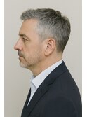 おじさん　ビジネスショート　ナチュラル刈り上げ