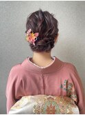 着物×シニヨン